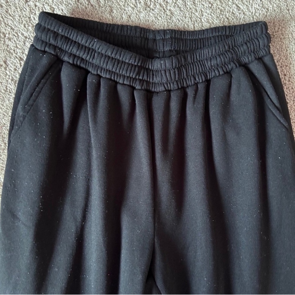 Women’s Solid Black Sweatpants - image 2